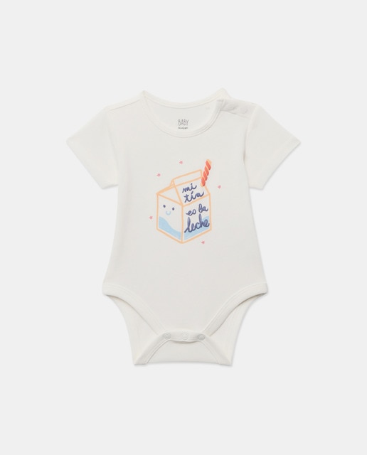 Imagem 0 de Body de Bebé com Mensagem >"Mi Tía es La Leche"
