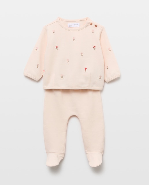 Imagem 0 de Conjunto de Duas Peças de Felpa de Bebé com Calças com Pés
