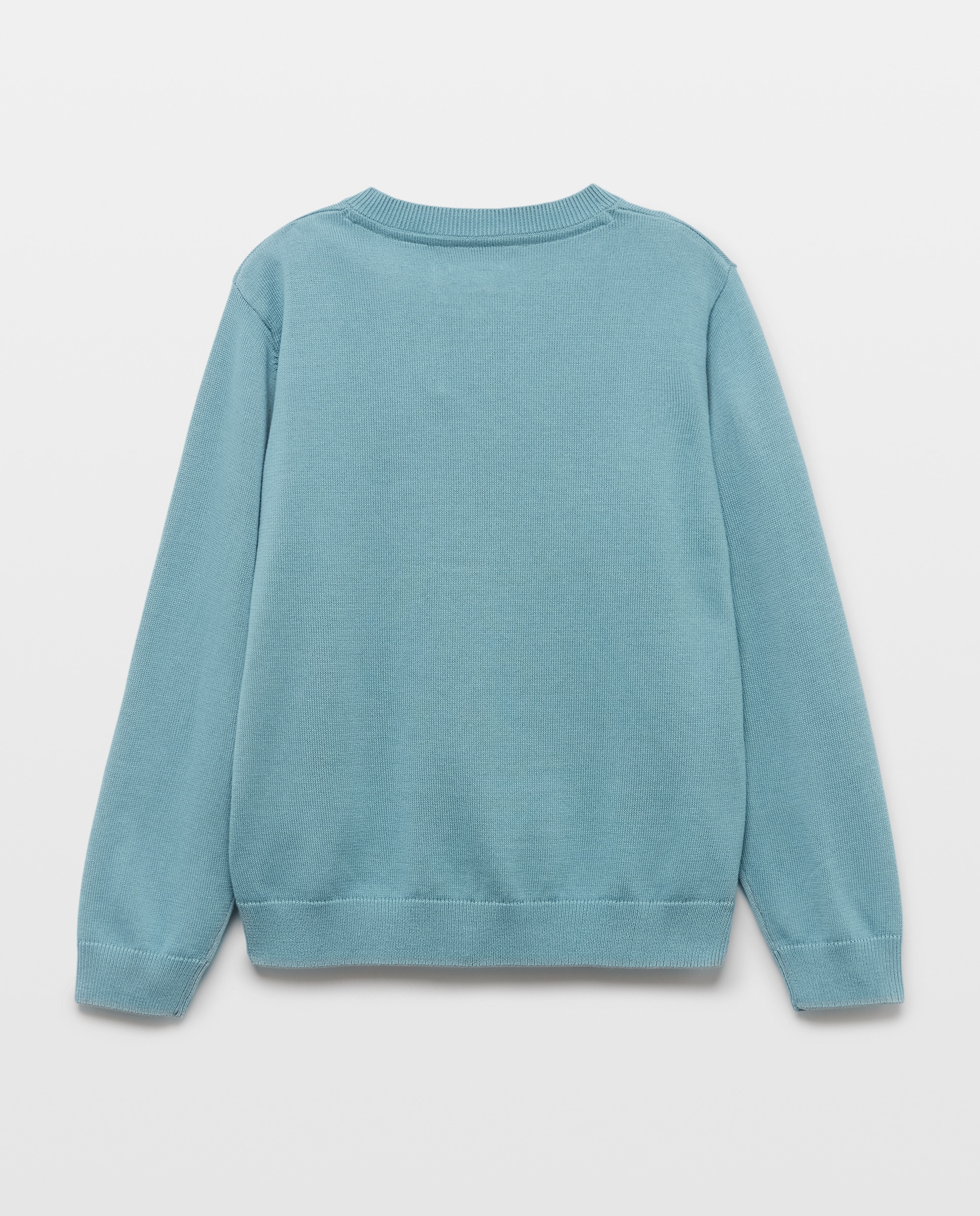 Jersey de niño cuello pico Verde Pato-2
