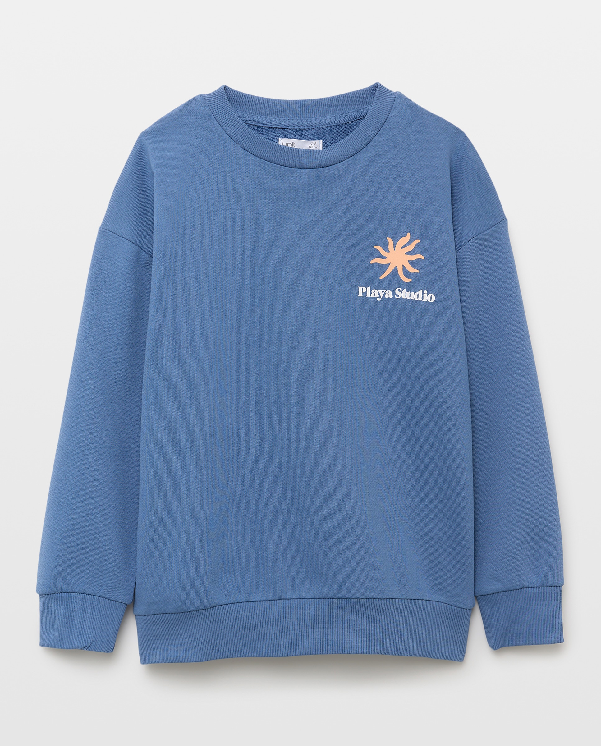 Imagen 0 de Sudadera de niño cuello caja estampada