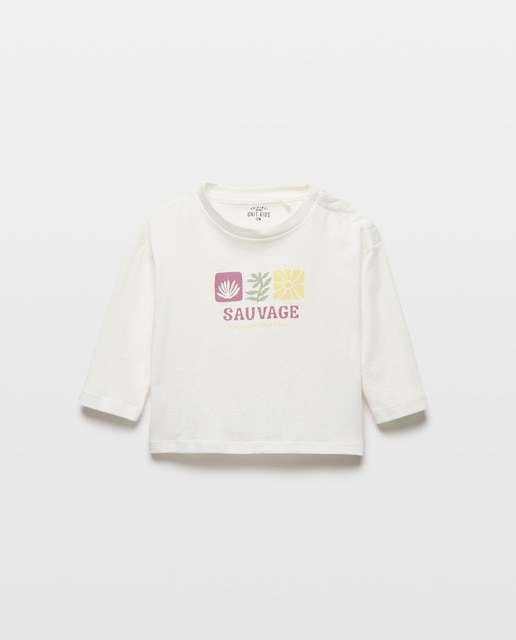 Imagen 0 de Camiseta de bebé estampada manga larga