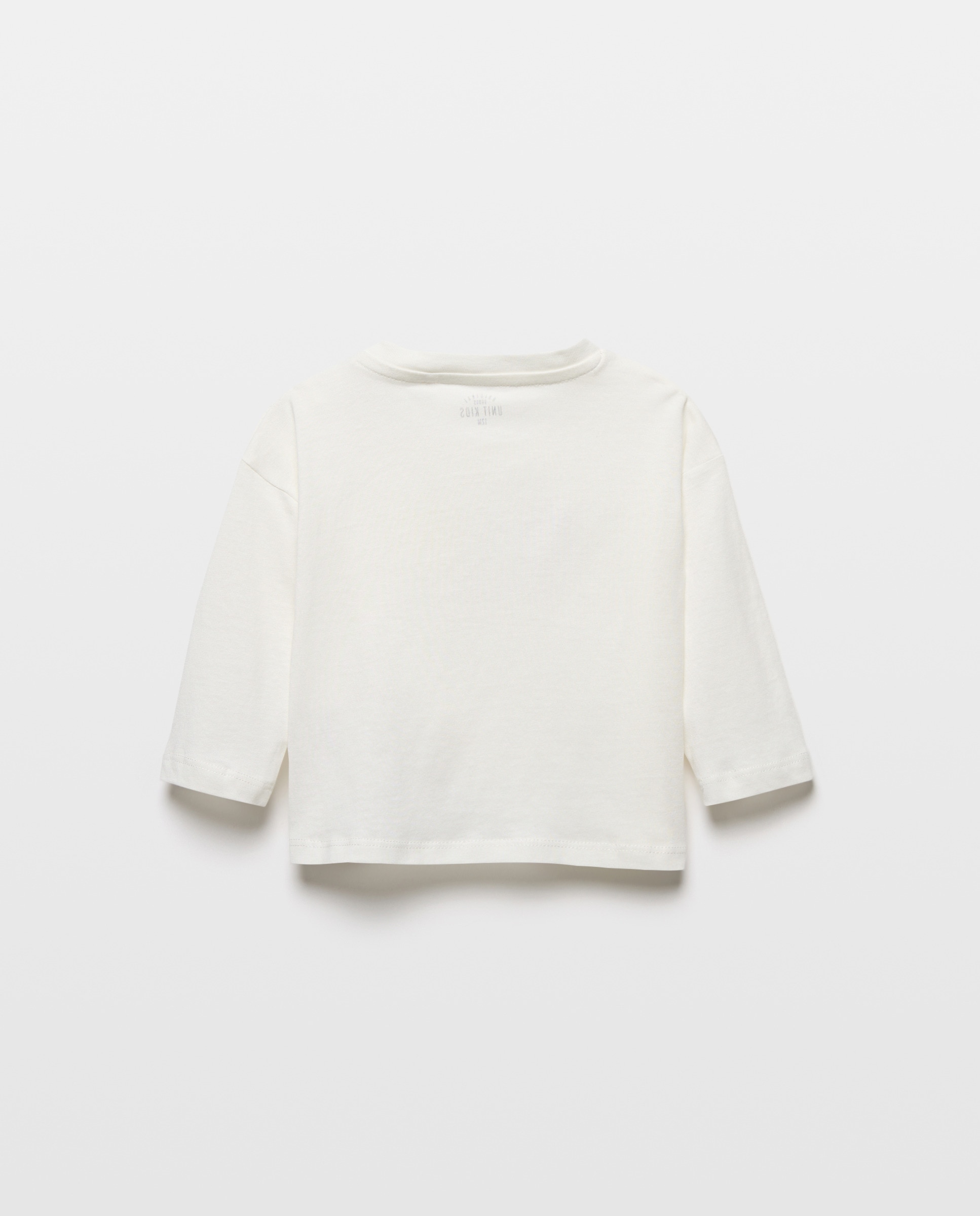 Camiseta de bebé estampada manga larga Blanco-2