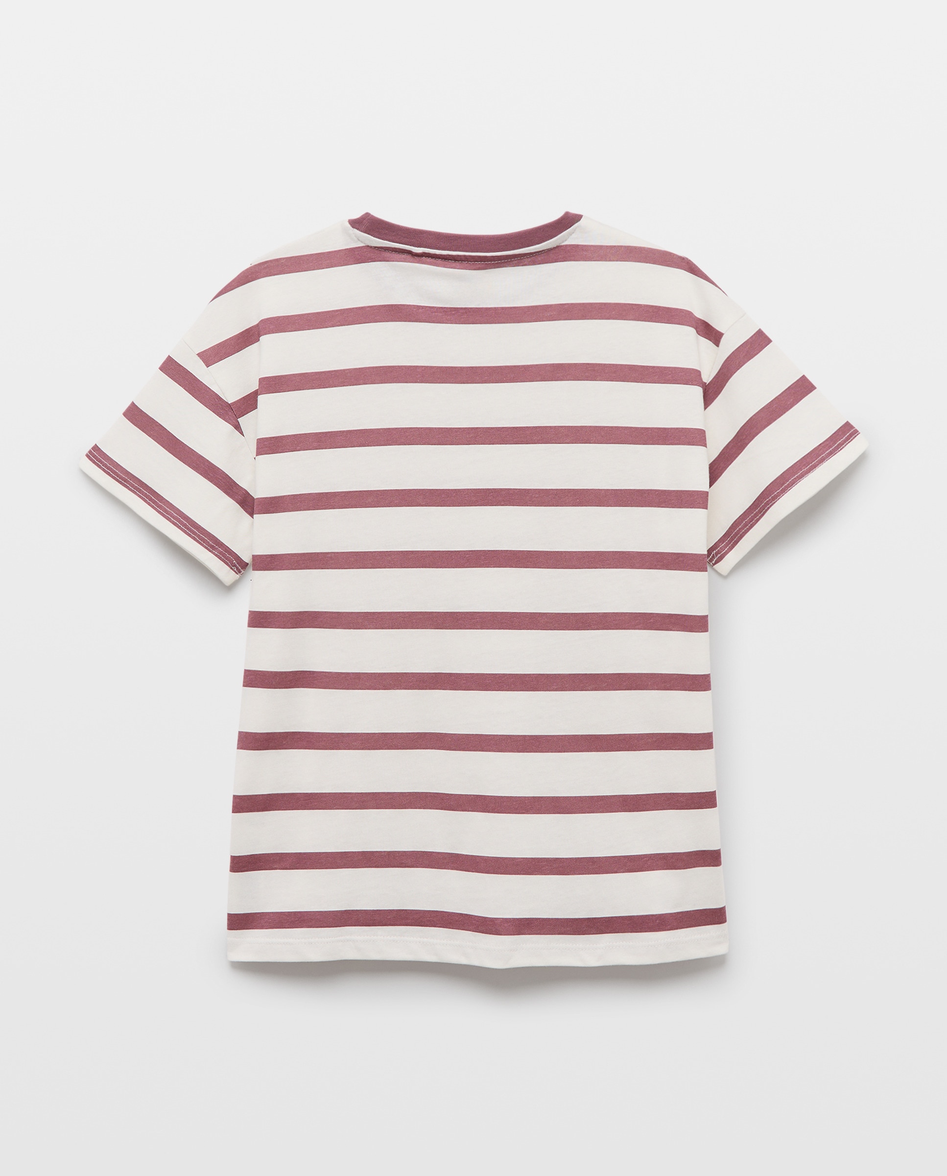 Camiseta de niño estampada manga corta Blanco roto-2