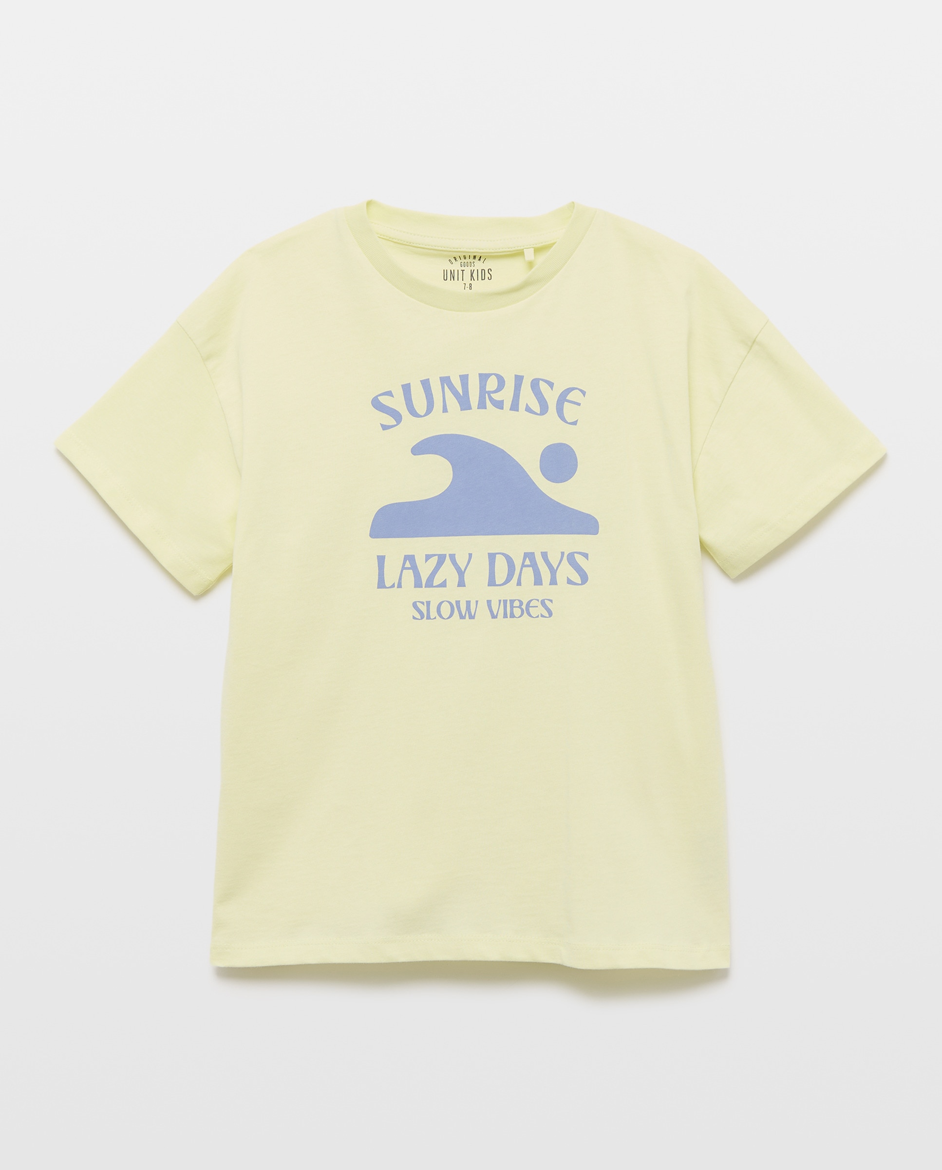 Camiseta de niño estampada manga corta Pistacho-1