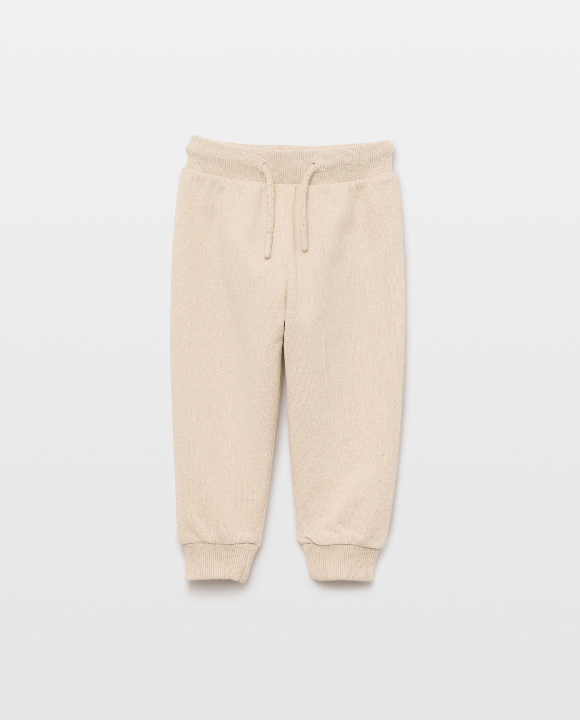 Pantalón de bebé felpa Beige-1