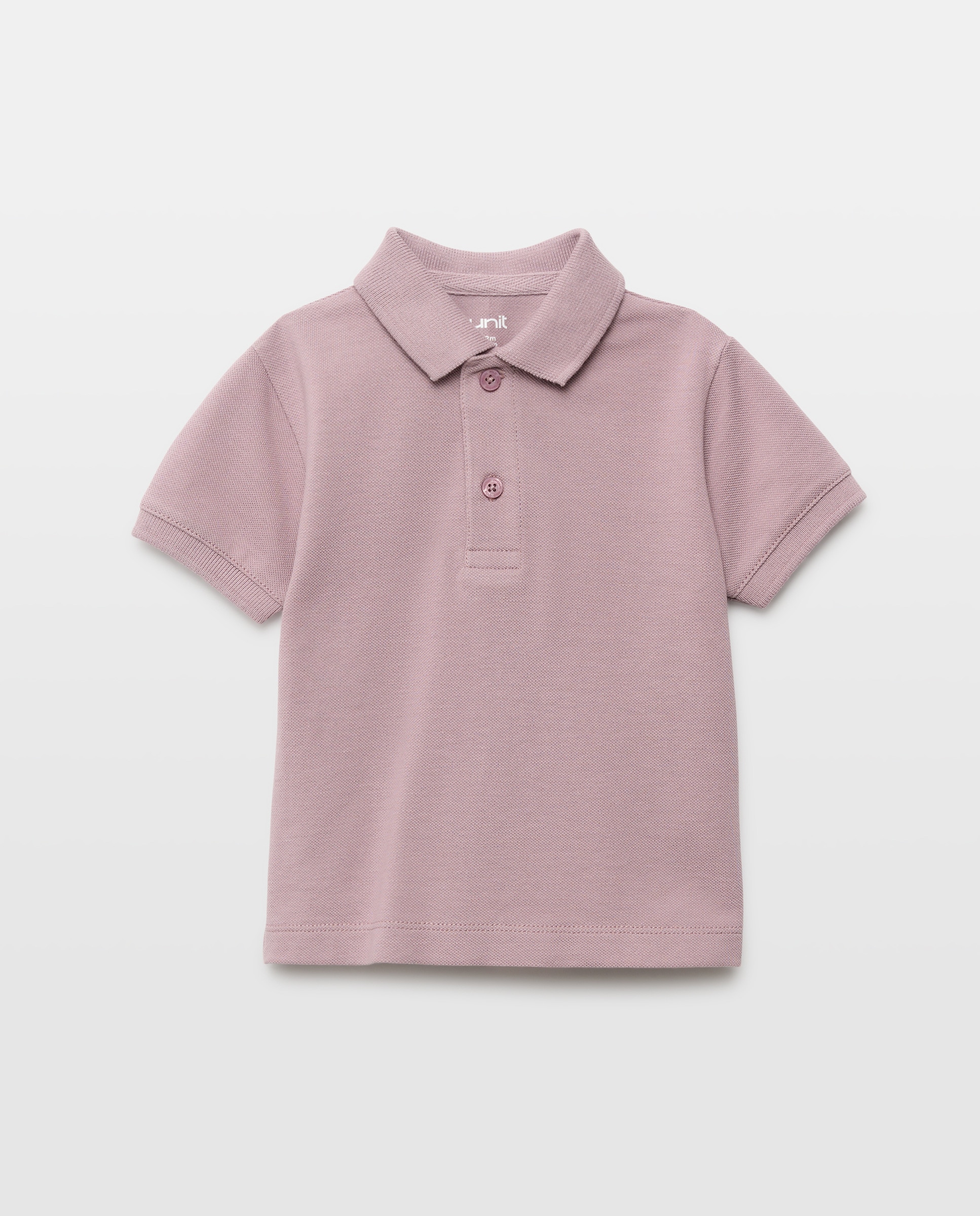 Polo de bebé piqué manga corta Morado-1