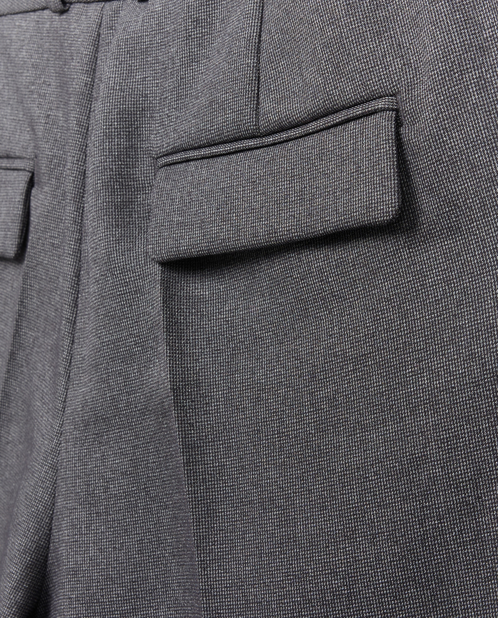 Calças largas com falso liso 820 Cinzento Médio-5