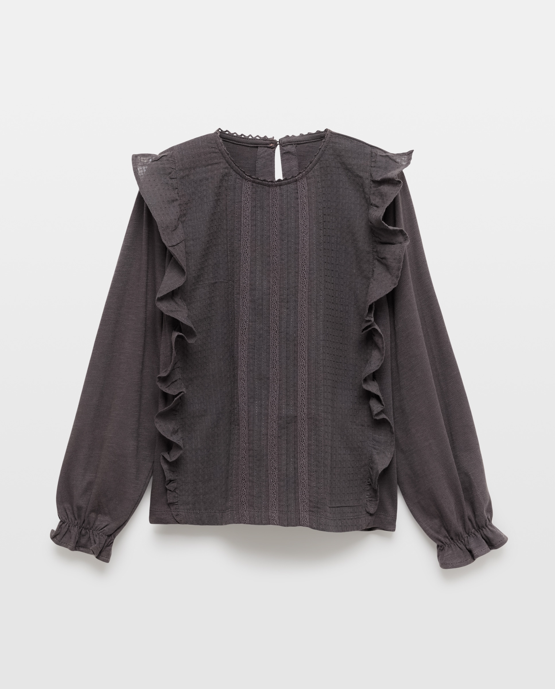 Camisola de Manga Comprida Romântica Kids El Corte Inglés 830 Antracite-4
