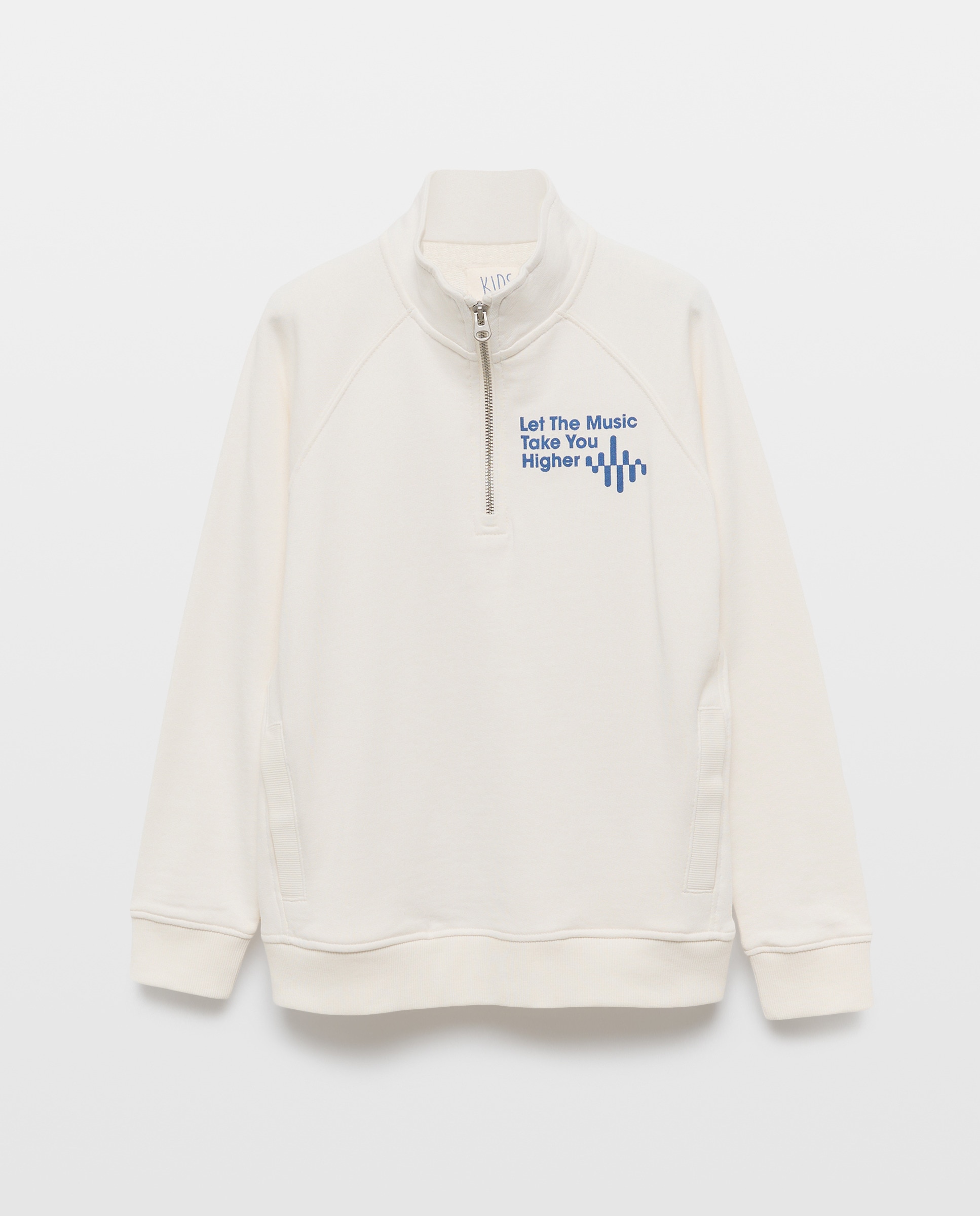 Sweatshirt com Gola de Camionista Branco-4