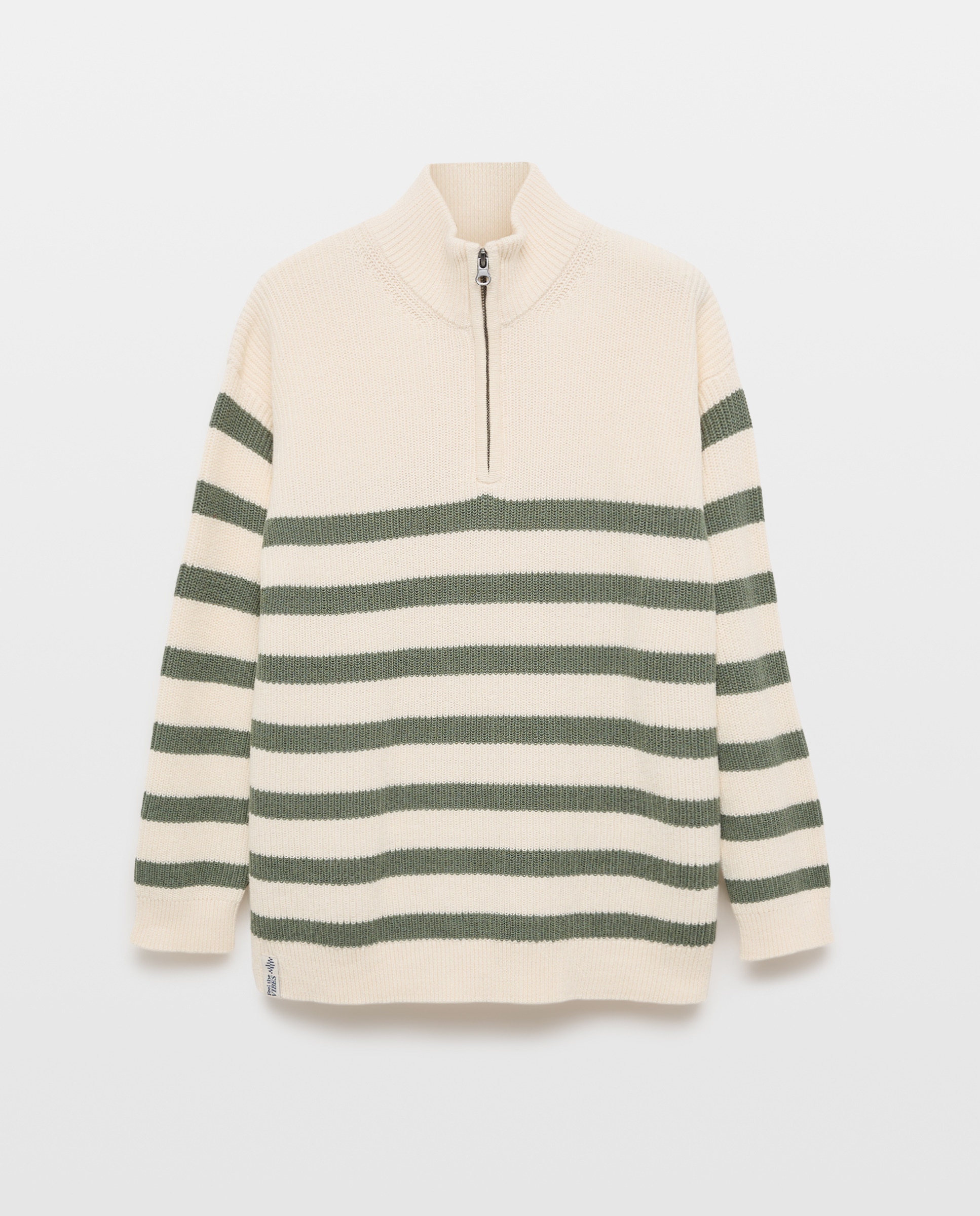 Camisola de Malha com Risca e Fecho de Correr Kids El Corte Inglés Verde-4