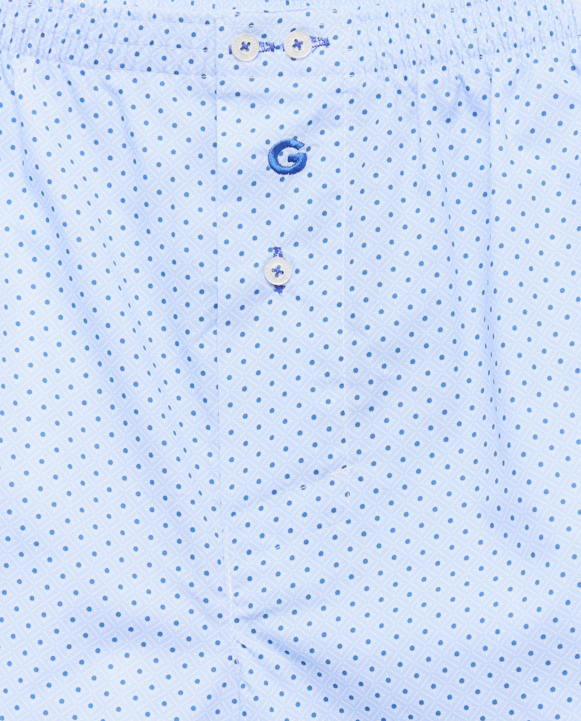 Boxers em Tecido com Costura Americana Azul-5