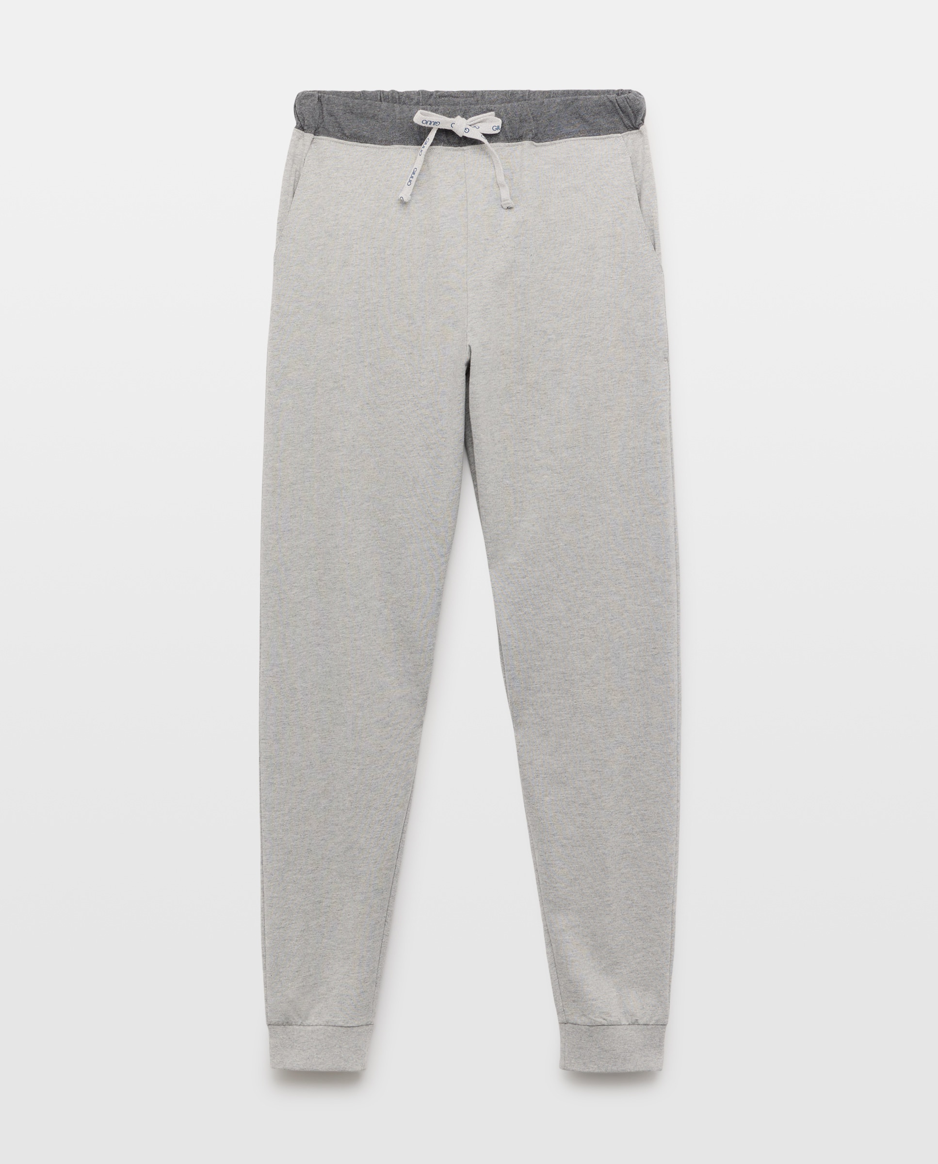 Calças de Malha Cinzento-4