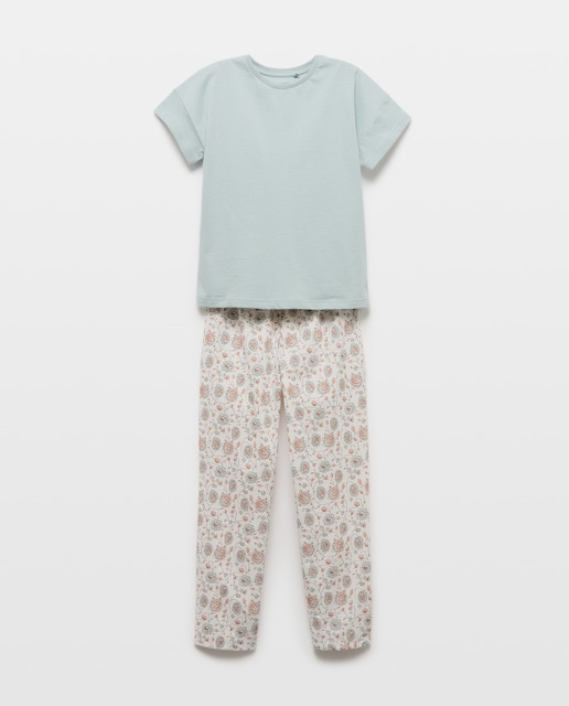 Imagen 0 de Pijama de niña pantalón largo camiseta manga corta