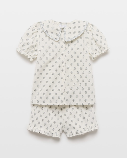 Imagen 0 de Pijama de niña de popelin corto