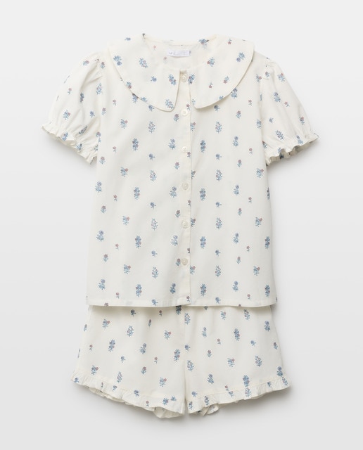 Imagen 0 de Pijama de niña de popelín corto estampado
