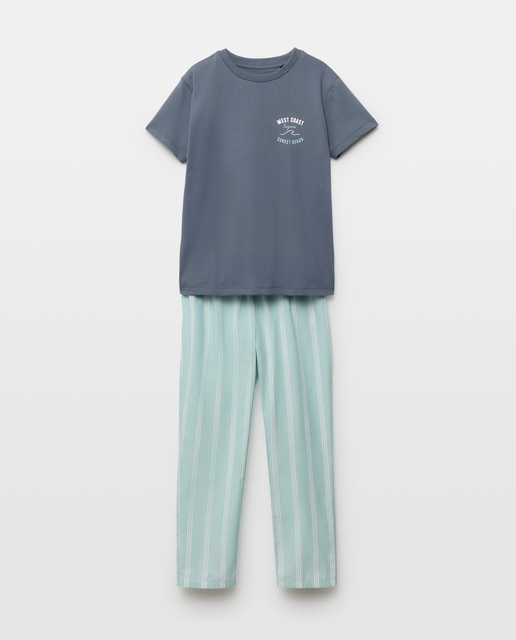 Imagen 0 de Pijama de niño pantalón largo camiseta manga corta