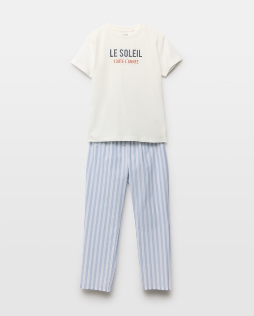 Imagen 0 de Pijama de niño pantalón largo camiseta manga corta