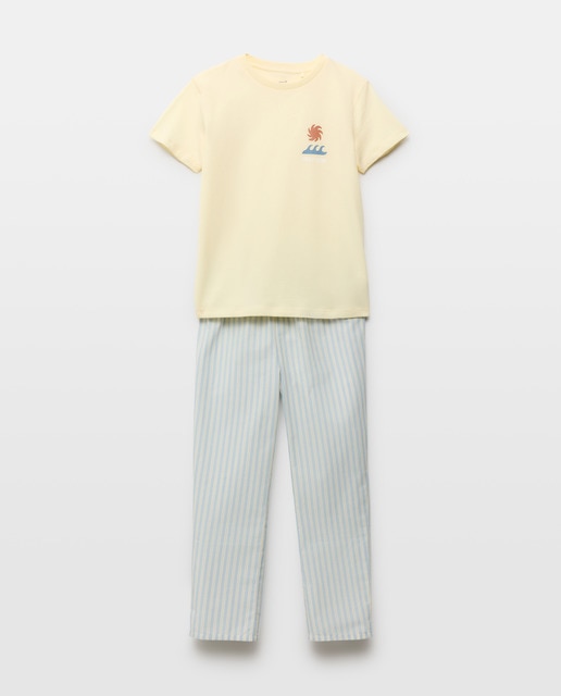 Imagen 0 de Pijama de niño pantalón largo camiseta manga corta