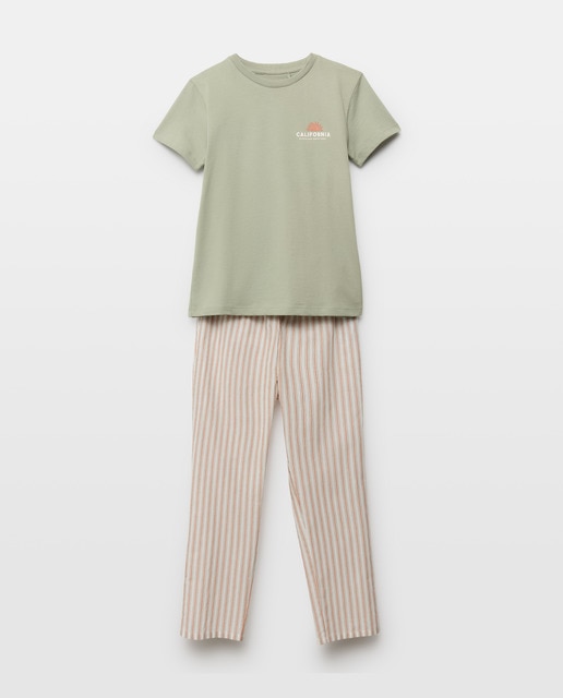 Imagen 0 de Pijama de niño pantalón largo camiseta manga corta