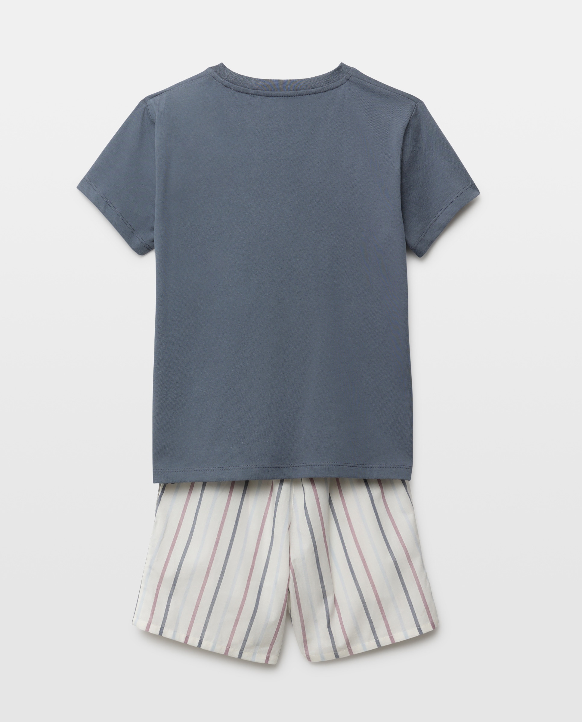 Pijama de niño combinado corto 400 Azul-2