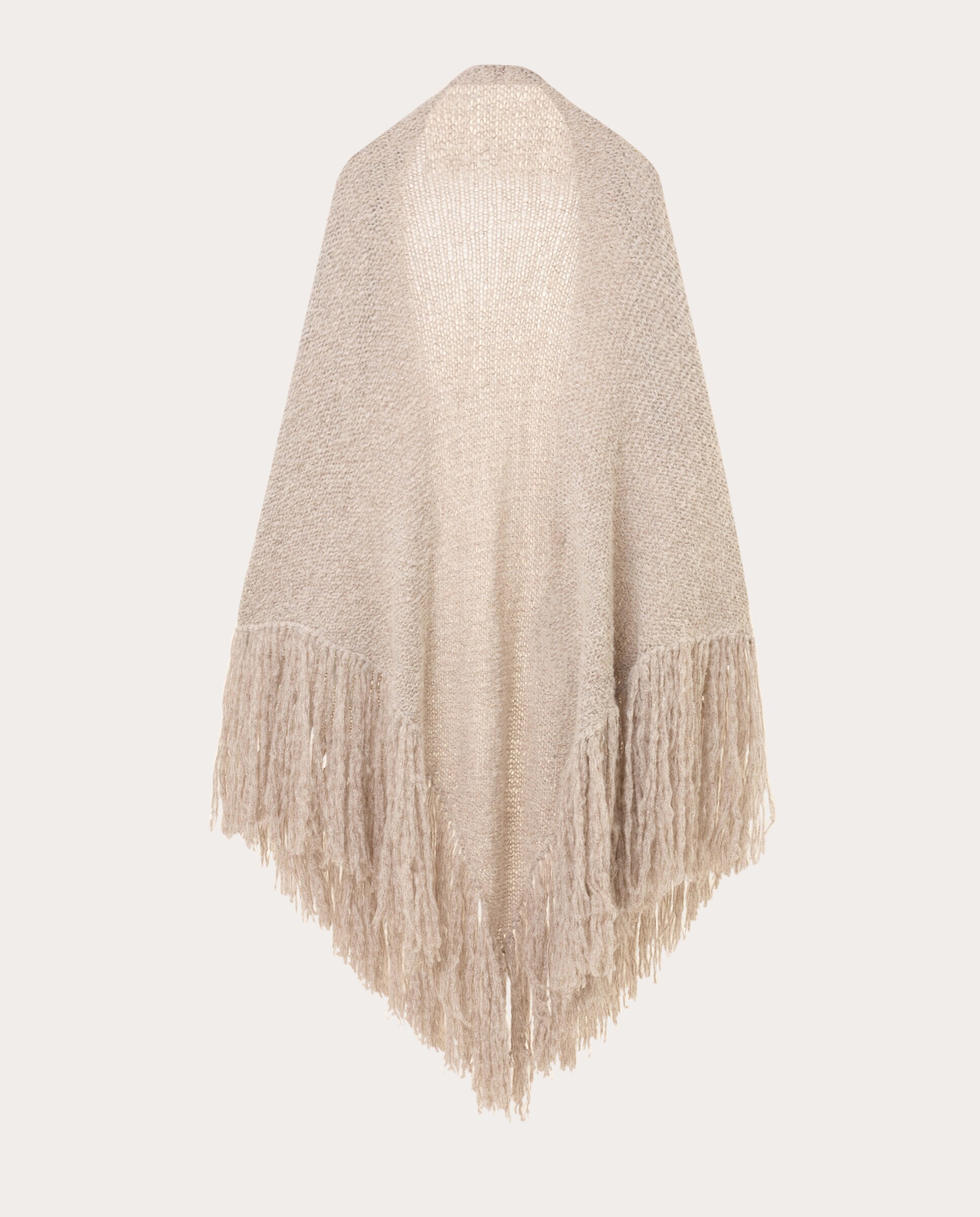 Chal de lana Gris claro-2