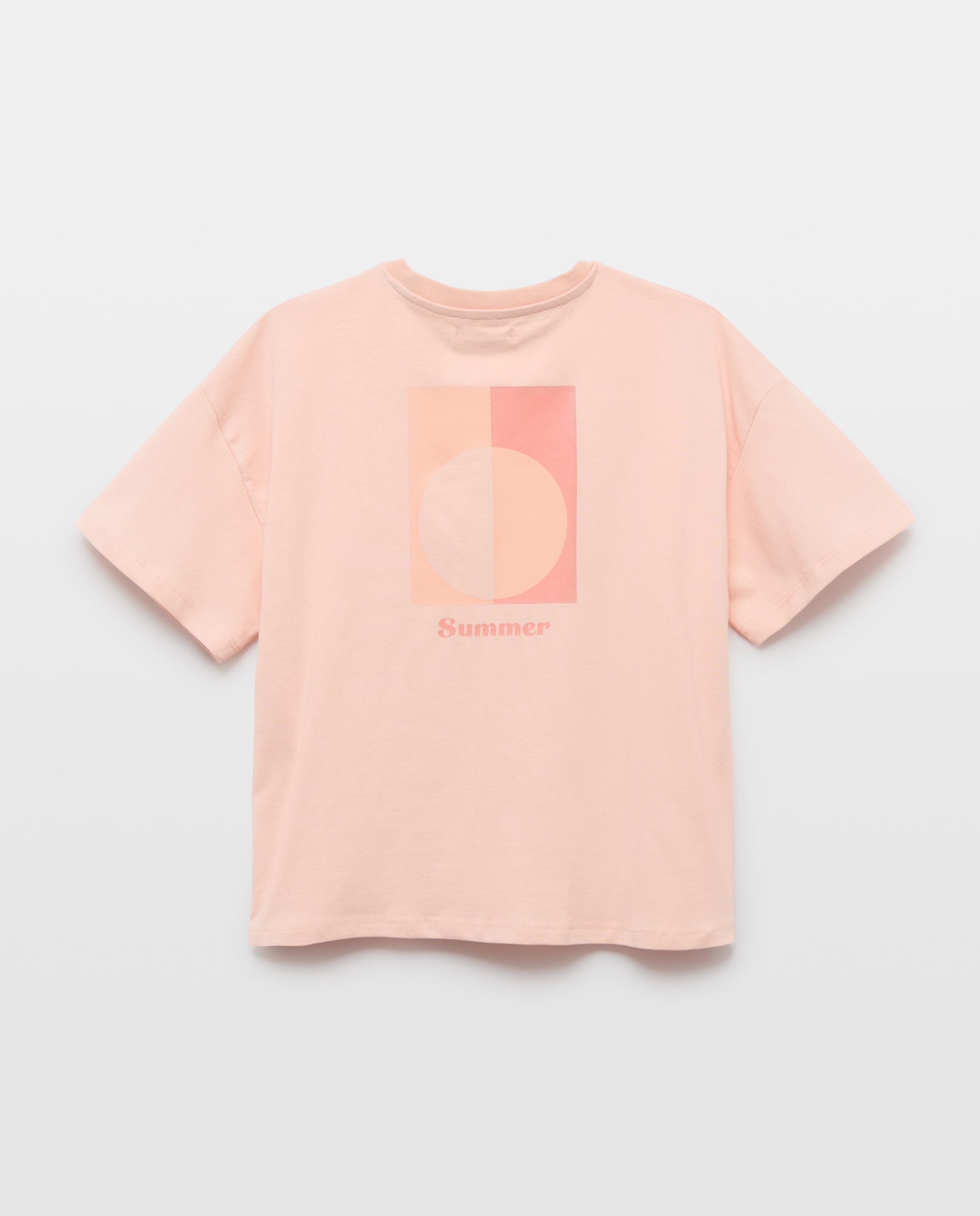 Camiseta niña estampada 260 Salmón-2