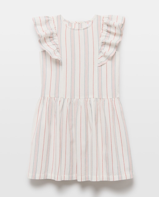 Imagen 0 de Vestido niña de rayas de lino