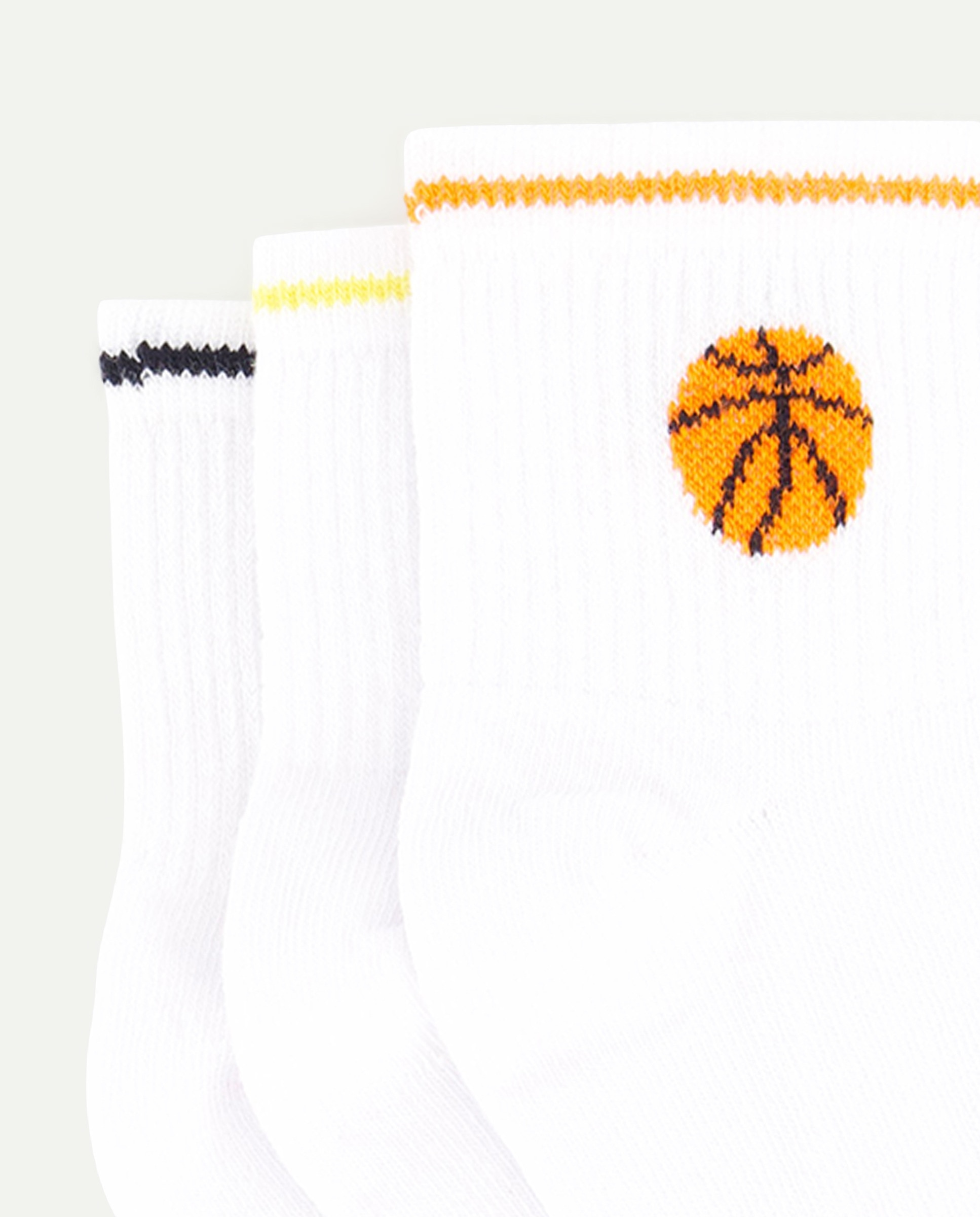 Pack de 3 Pares de Meias Desportivas Curtas Cotton Juice Branco-2