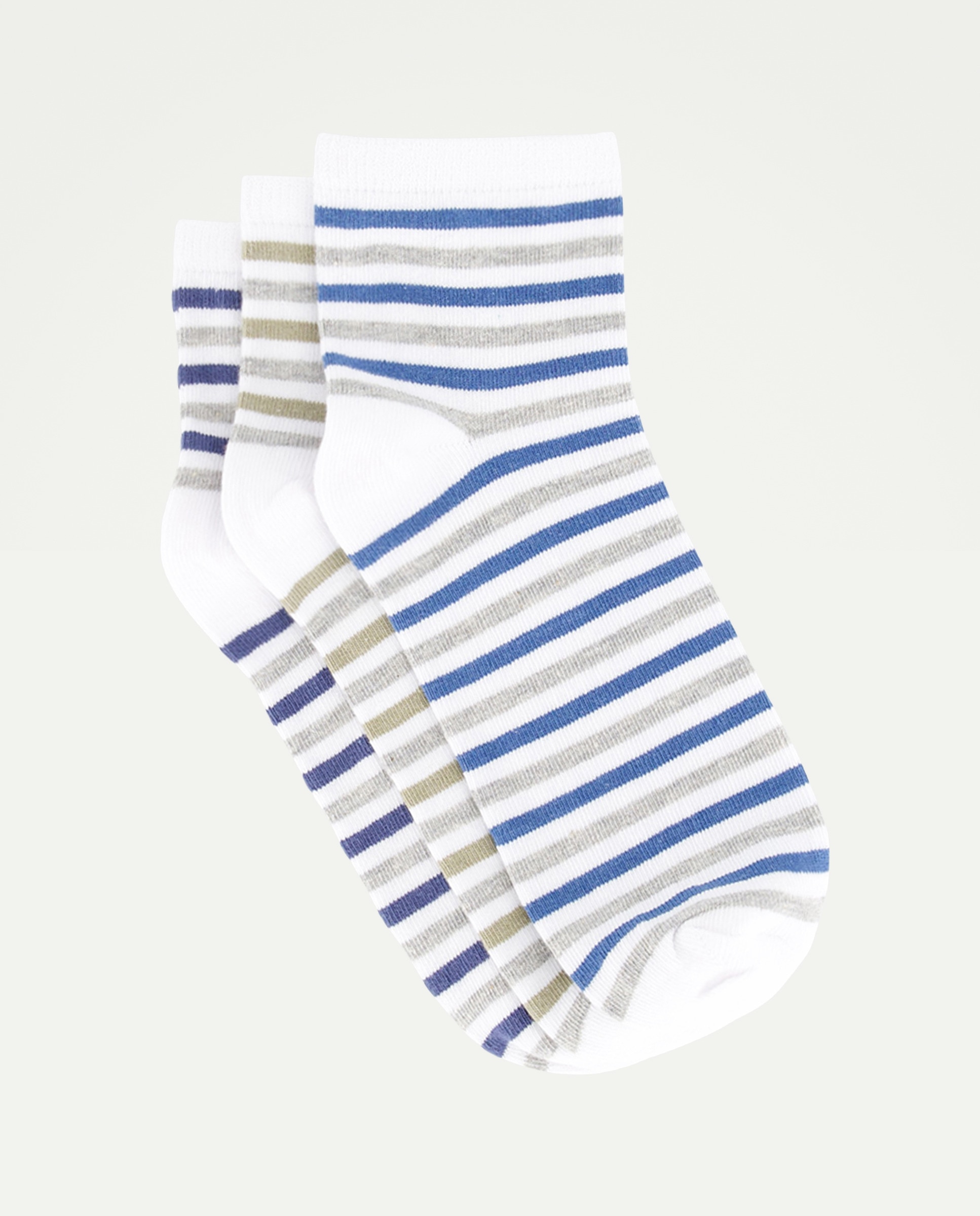 Pack de 3 Pares de Meias pelo Tornozelo Cotton Juice Multicolor-1