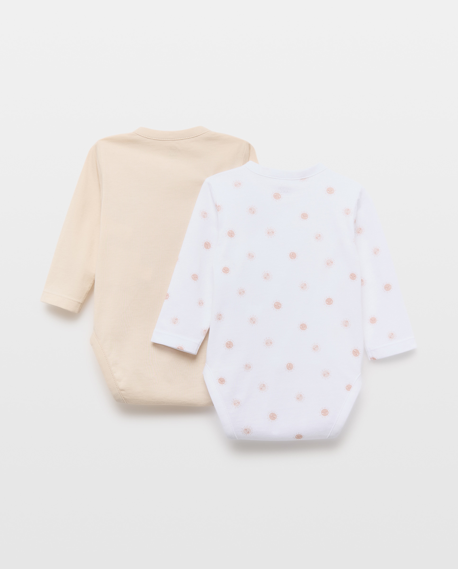 Pack de 2 Bodies Natal de Bebé com Manga Comprida e Fantasia Camel-2