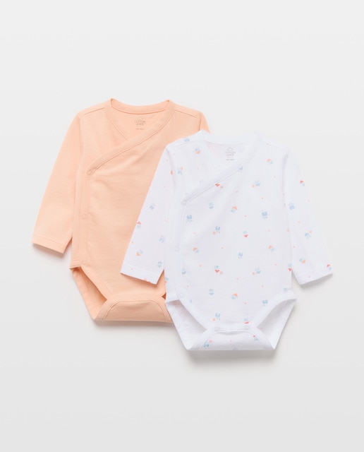 Imagem 0 de Pack de 2 Bodies Natal de Bebé com Manga Comprida e Fantasia