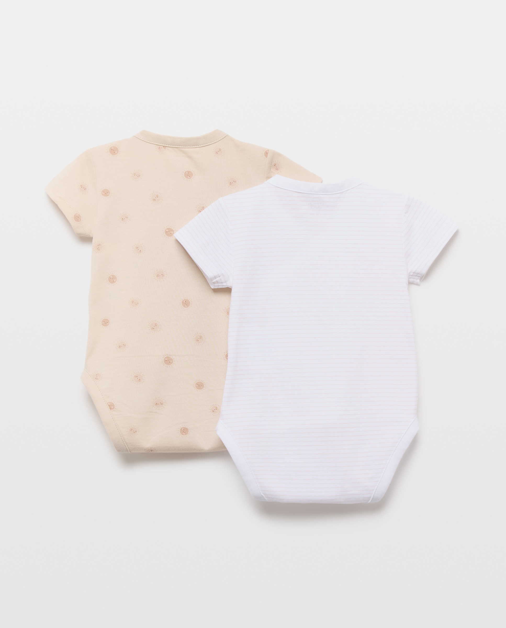 Pack de 2 Bodies Natal de Bebé com Manga Curta e Fantasia Camel-2