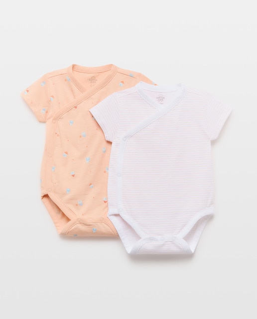 Imagem 0 de Pack de 2 Bodies Natal de Bebé com Manga Curta e Fantasia