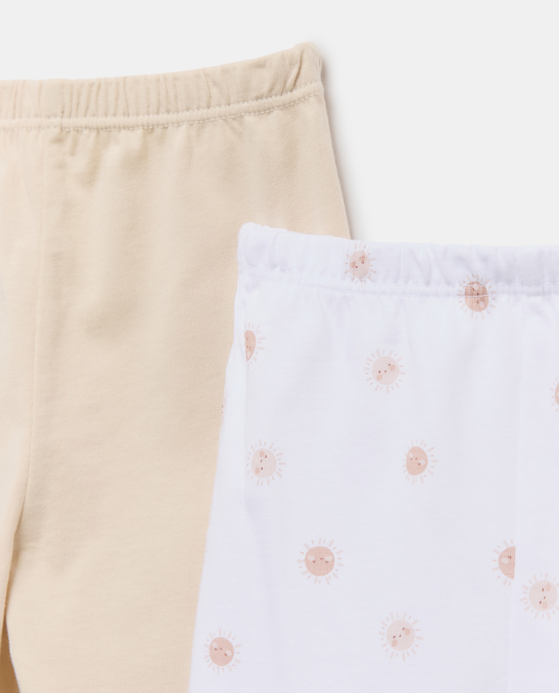 Pack de 2 Calças com Pés de Bebé com Fantasia Camel-3