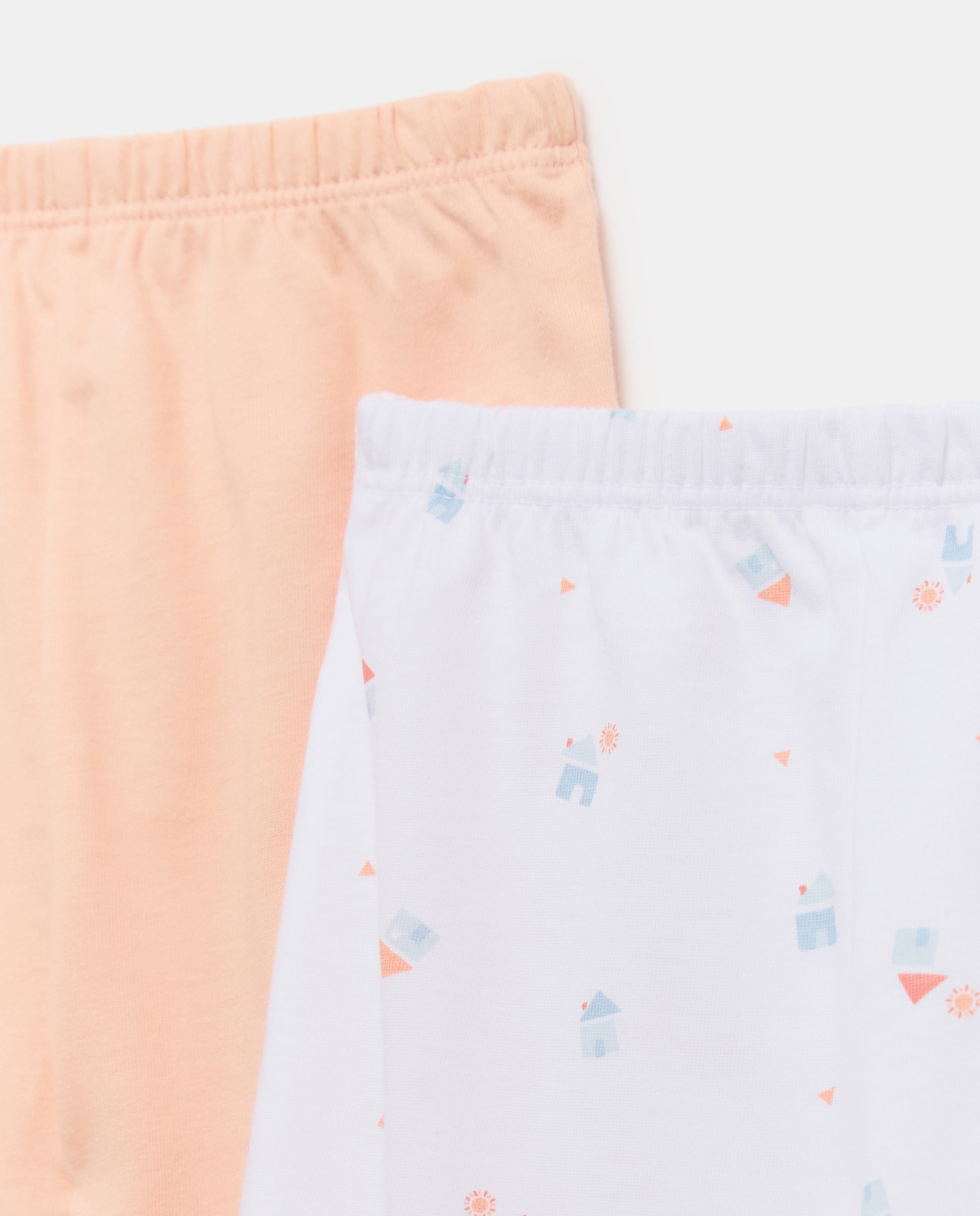 Pack de 2 Calças com Pés de Bebé com Fantasia Cotton Juice Vermelho-3