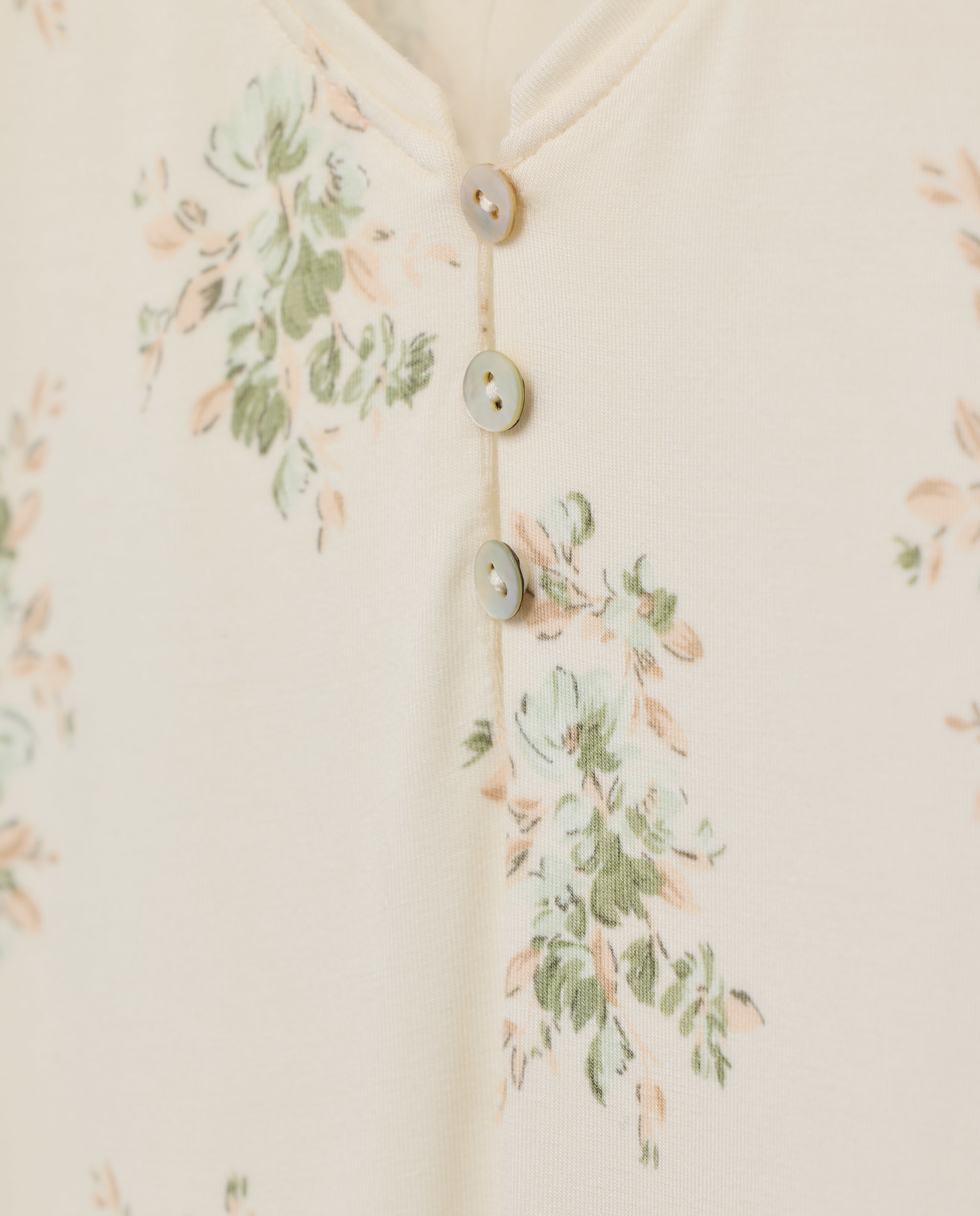 Camisa de Dormir com Estampado de Fantasia Branco-4