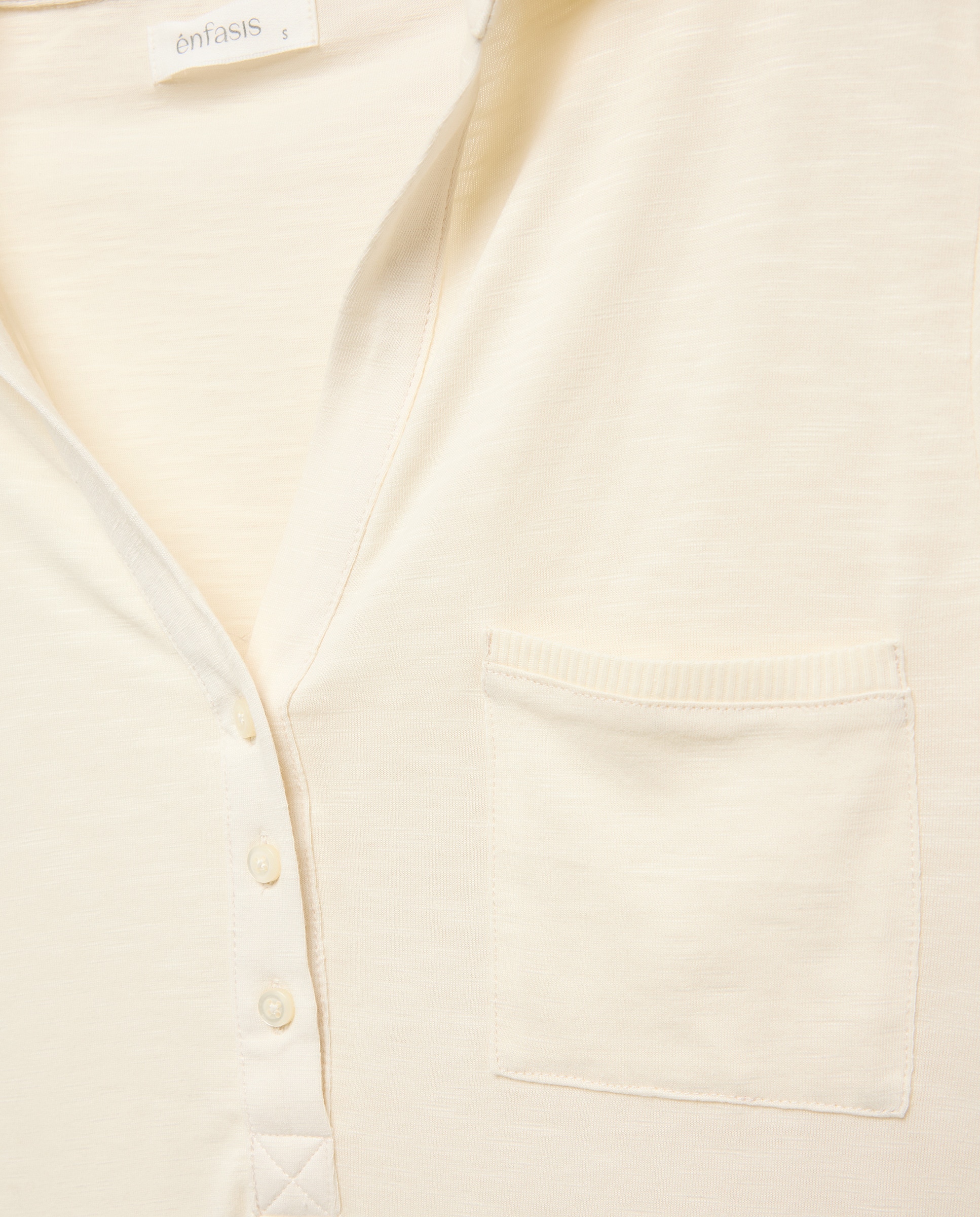 Sobrecamisa Lisa com Bolsos 120 Cru-5