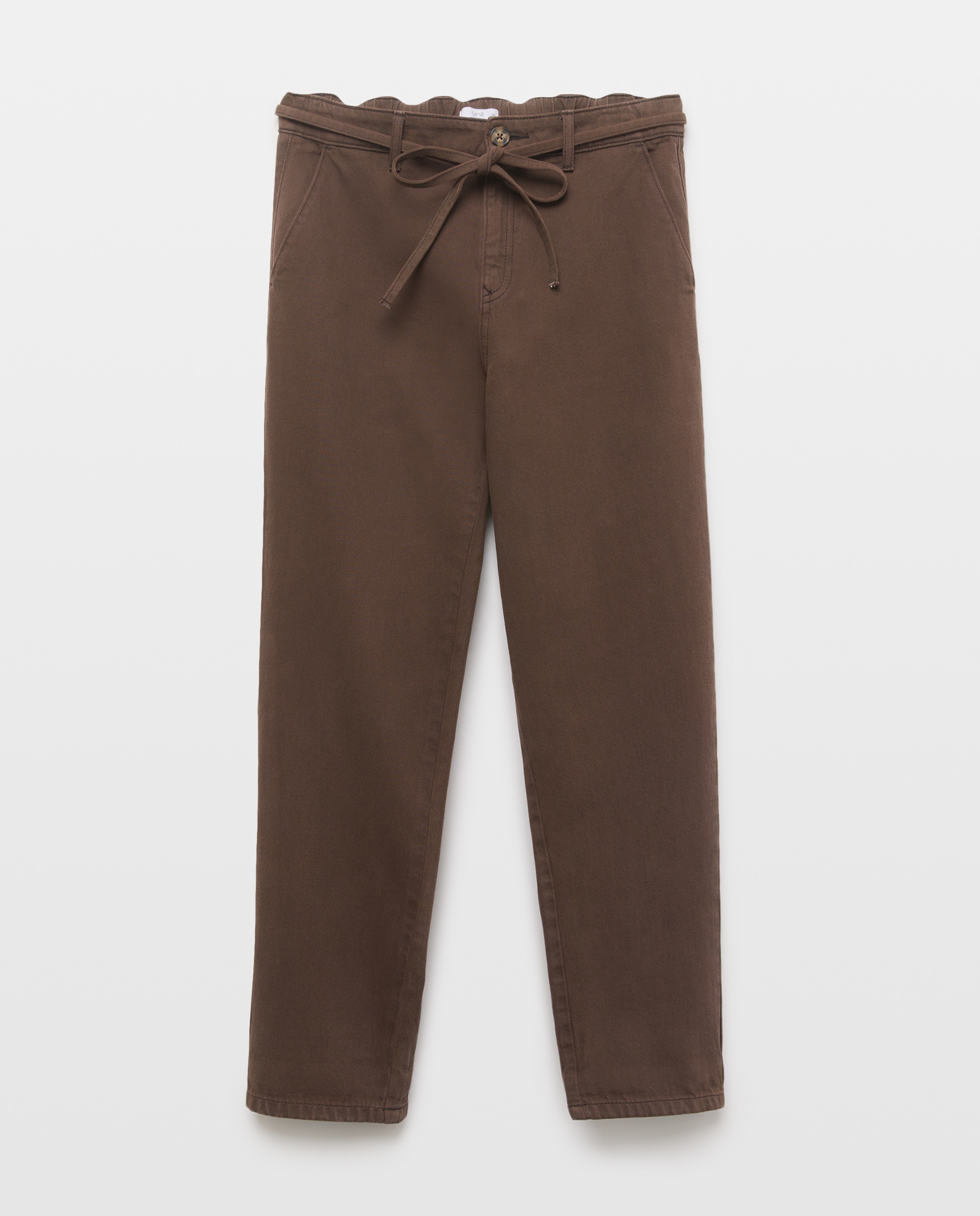 Pantalón de mujer slouchy Mostaza-4