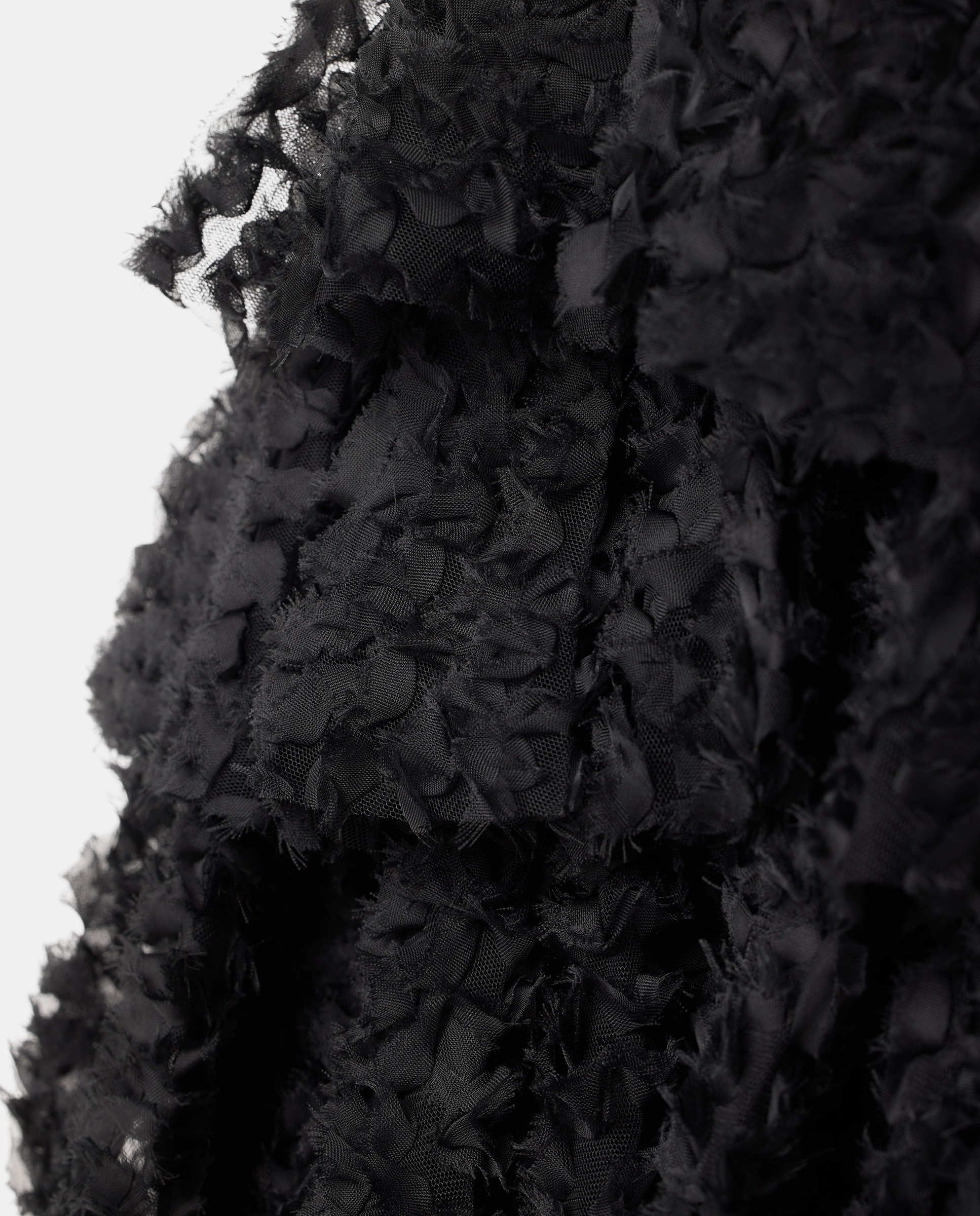 Top de Malha com Folhos Preto-2