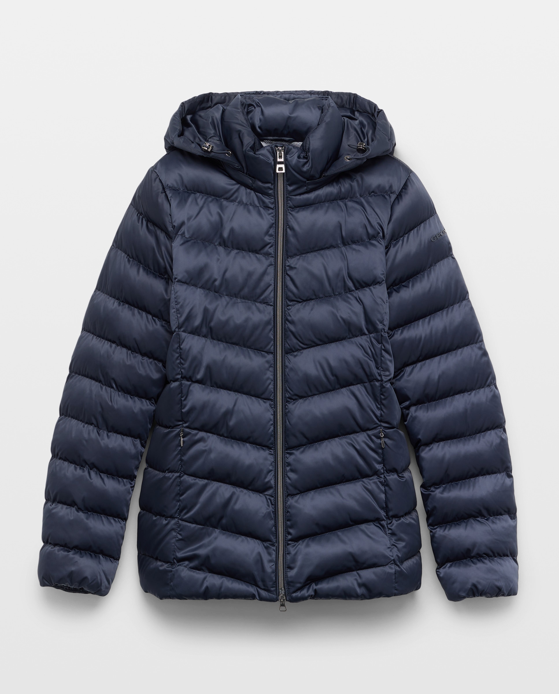 Casaco Curto com Capuz Desmontável Azul-marinho-1