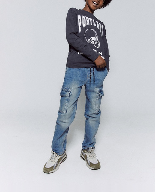 Imagen 0 de Denim cargo cinturilla