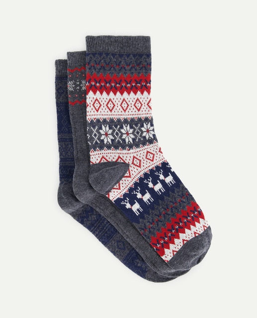 Imagen 0 de Pack 3 calcetines mujer algodón estampados