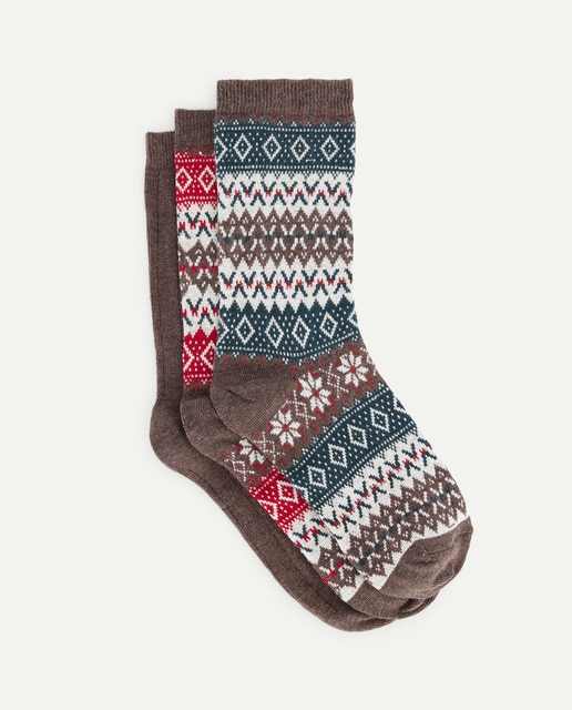 Imagen 0 de Pack 3 calcetines mujer algodón estampados