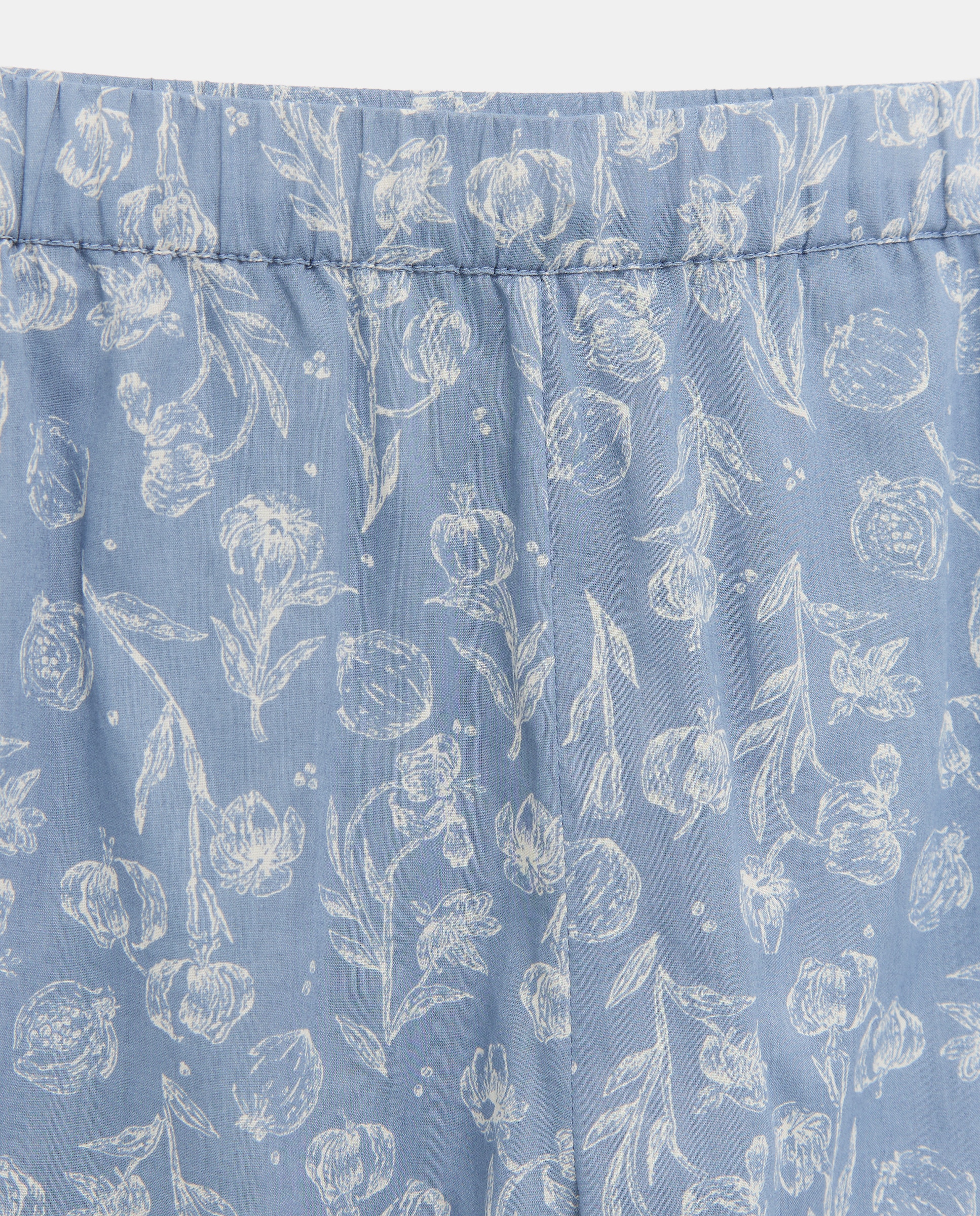 Pijama mujer algodón tirante volante 430 Azul oscuro-4