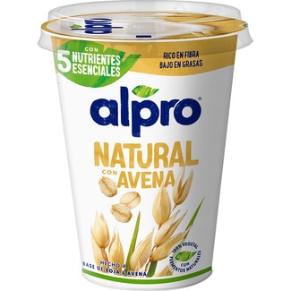 Big Pot especialidad vegetal de soja natural con avena bajo en azúcares envase 400 g sin lactosa - Alpro