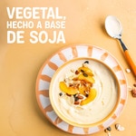 Speciality vegetarian soya dessert 2 peach + 2 pineapple and passion fruit 4-pack units 125 g gluten-free, lactose-free