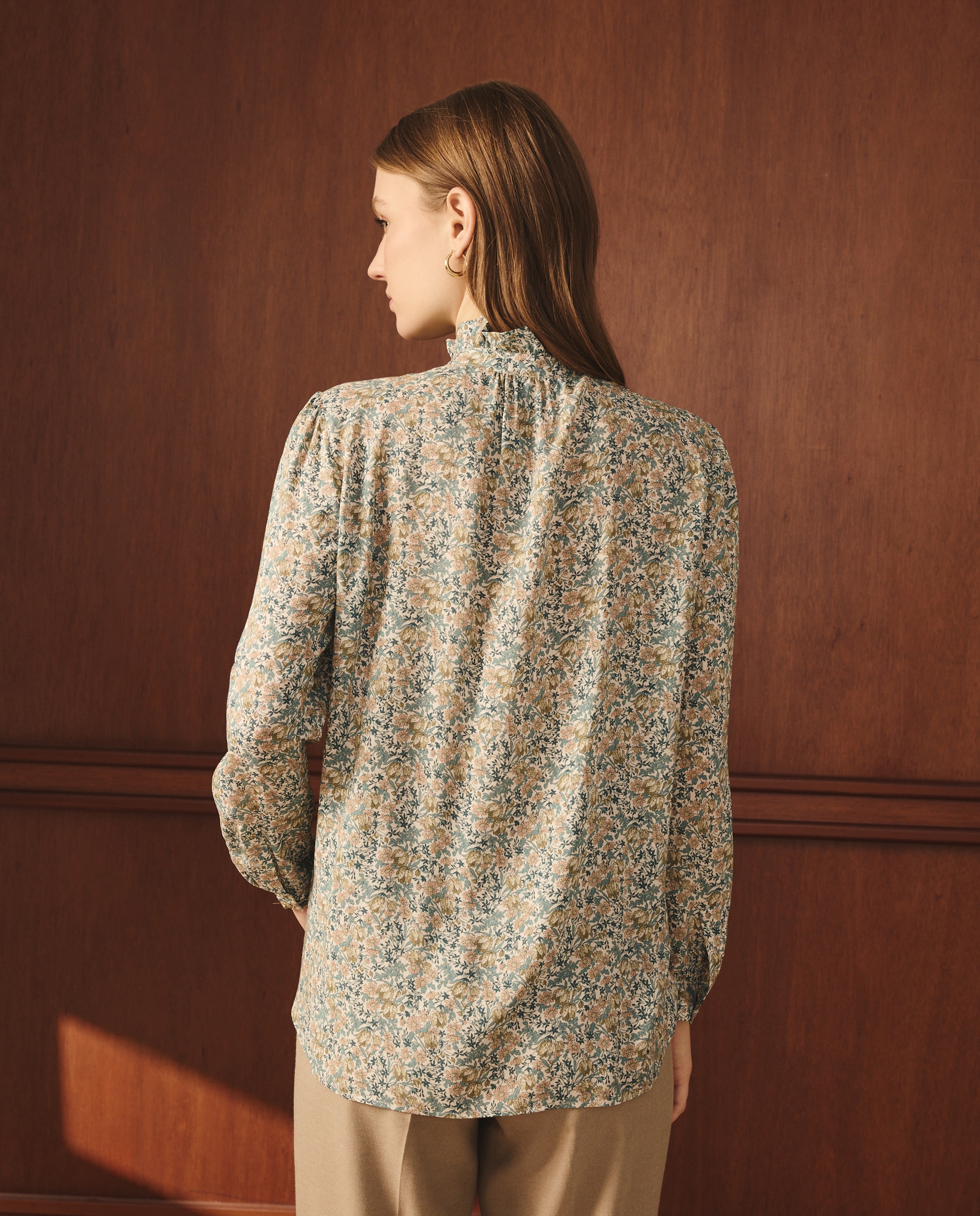 Blusa Liberty com Viscose Azul-3