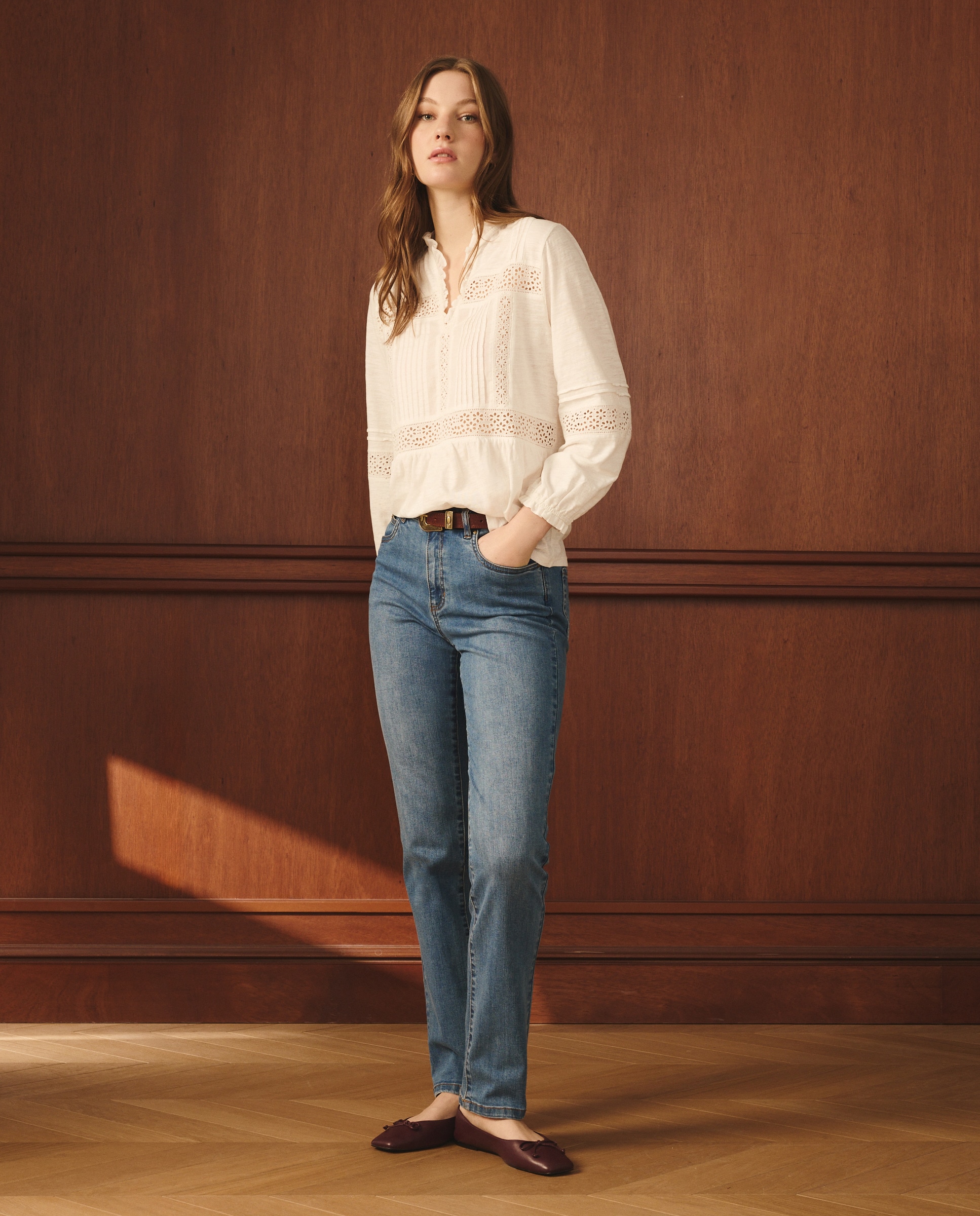 Jeans Semi com Placa Cerúleo-1