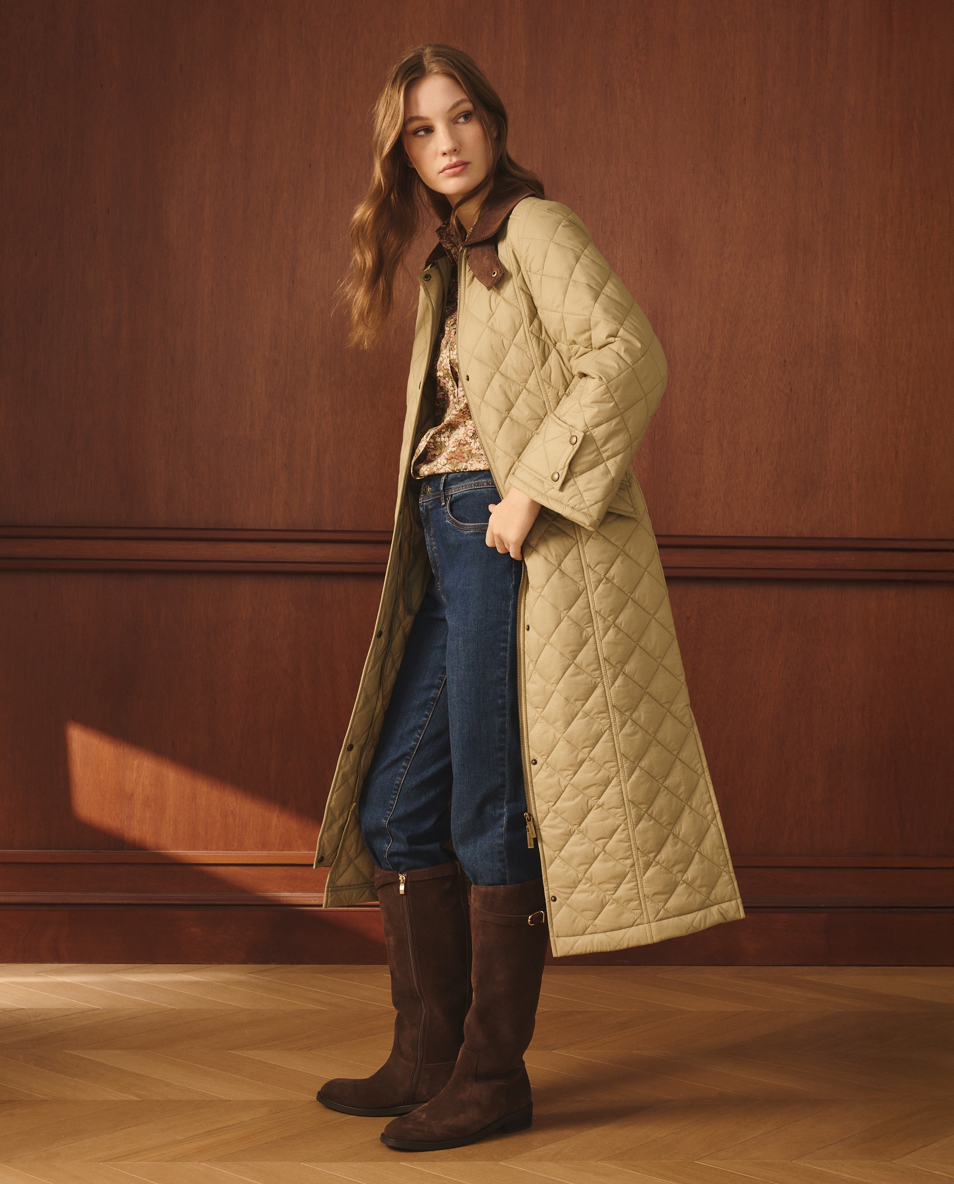 Parka Lisa Comprida 510 Verde Claro-3