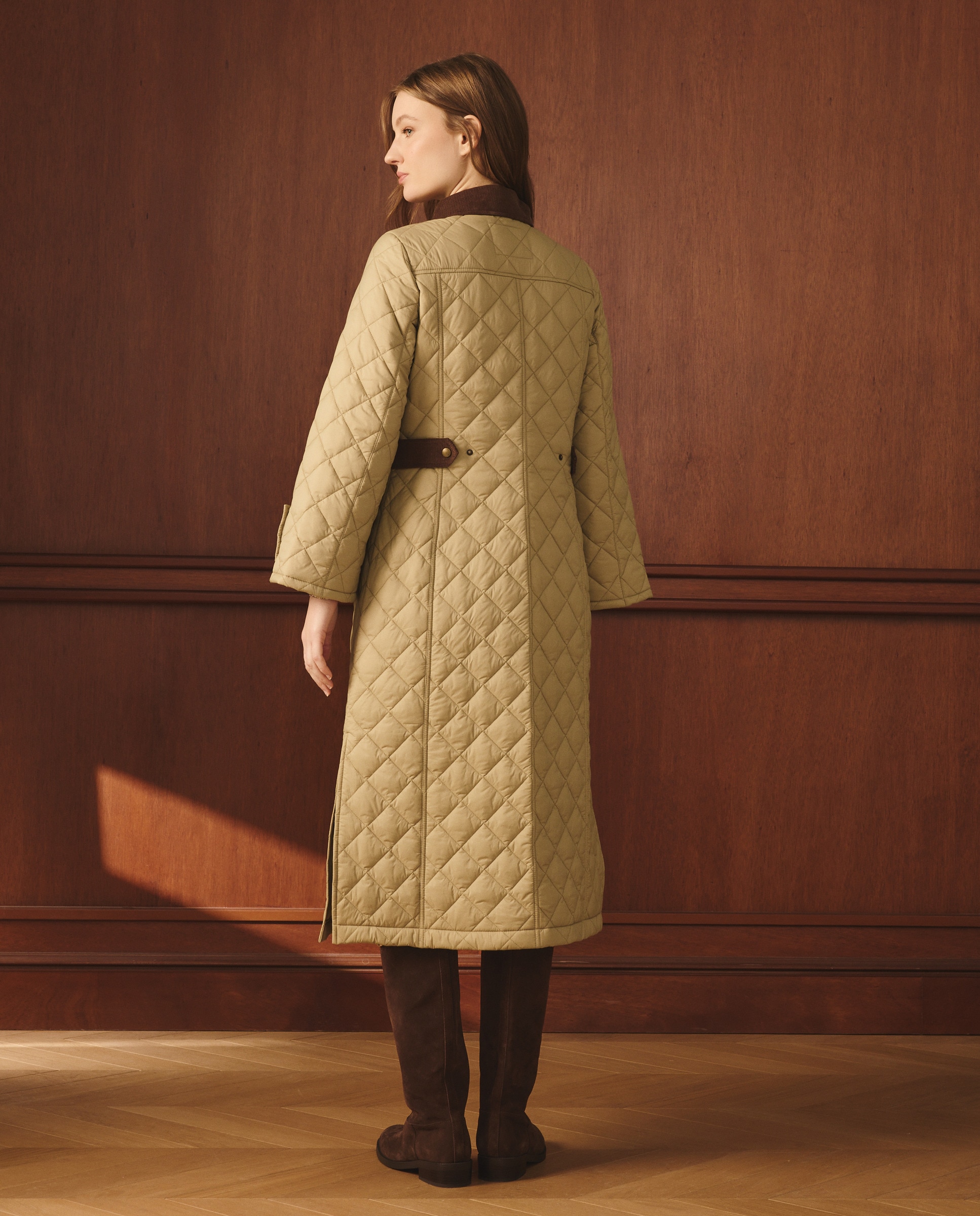 Parka Lisa Comprida 510 Verde Claro-4
